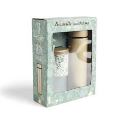 Gifi Conservation Alimentaire^Coffret thé avec bouteille isotherme infuseur et boîte à thé