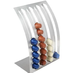 Gifi Rangement De Cuisine^Colonne porte capsule à café gris