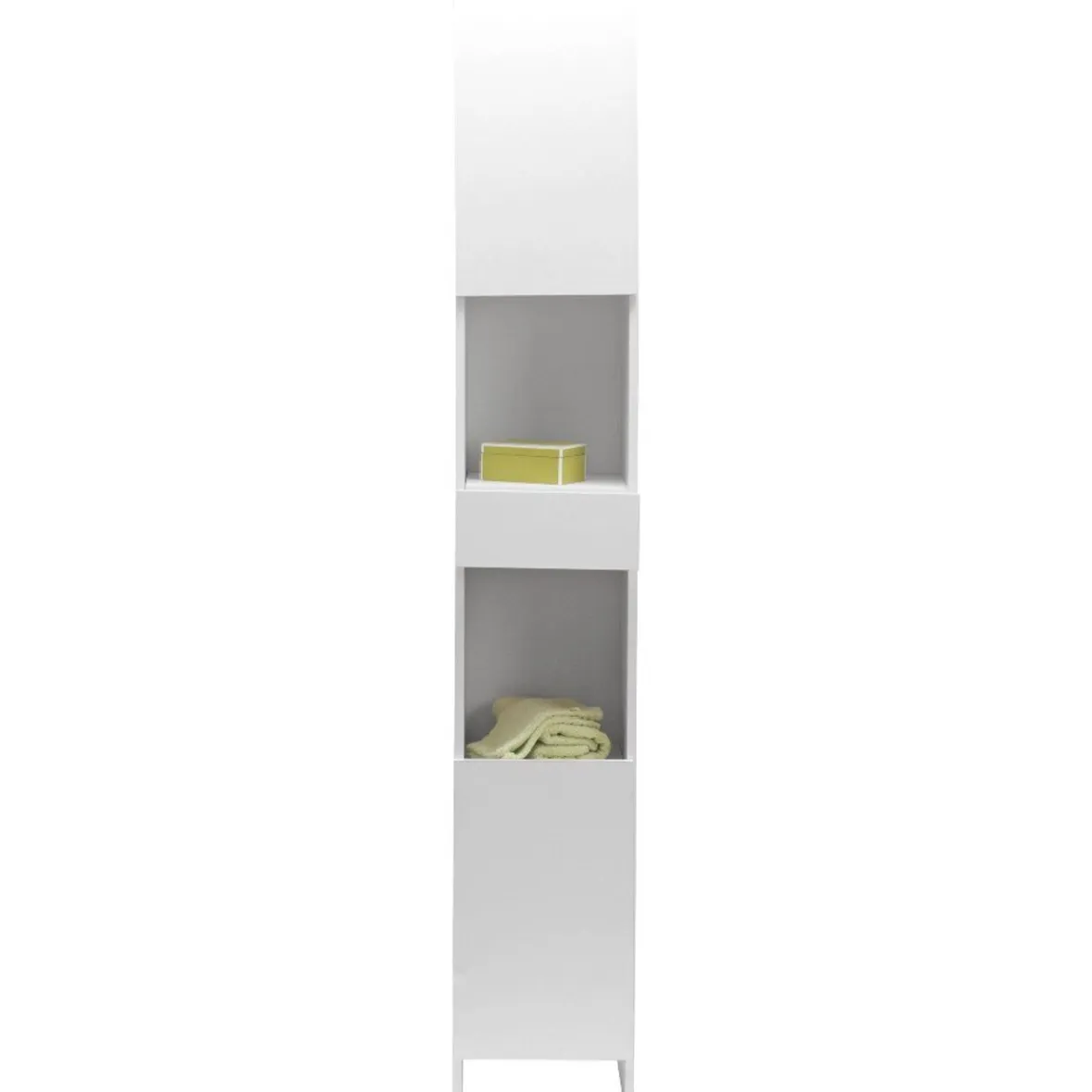 Best Colonne salle de bain 2 placards et 1 tiroir Rangement