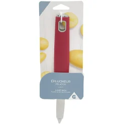 Gifi Préparation Culinaire^Économe inox manche plastique rouge