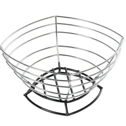 Gifi Rangement De Cuisine^Corbeille à fruits métal filaire gris noir