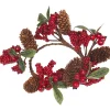 Gifi Préparation Culinaire^Couronne Noël pommes de pin et fruits rouges