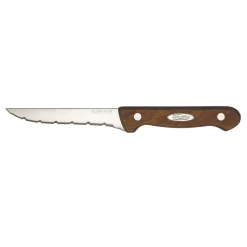 Gifi Préparation Culinaire^Couteau à steack inox pleine soie manche bois backelisé