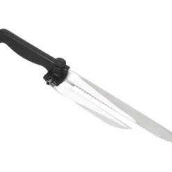 Gifi Préparation Culinaire^Couteau à trancher réglable noir en inox