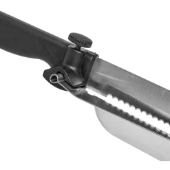 Gifi Préparation Culinaire^Couteau à trancher réglable noir en inox