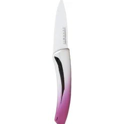 Gifi Préparation Culinaire^Couteau céramique manche coloré x 3 et éplucheur