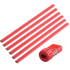 Crayon rouge Suki bricolage menuisier avec taille crayon^Gifi Sale