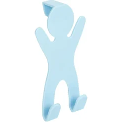 Online Crochet de porte forme bonhomme blanc - 10,5xH.19 cm Rangement