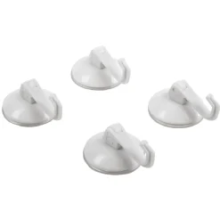 Best Crochet ventouse x4 blanc plastique Rangement