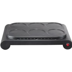 Gifi Petit Électroménager^Crêpière 6 personnes aluminium noir 1000W