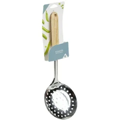 Gifi Préparation Culinaire^Écumoire en inox avec manche en bois