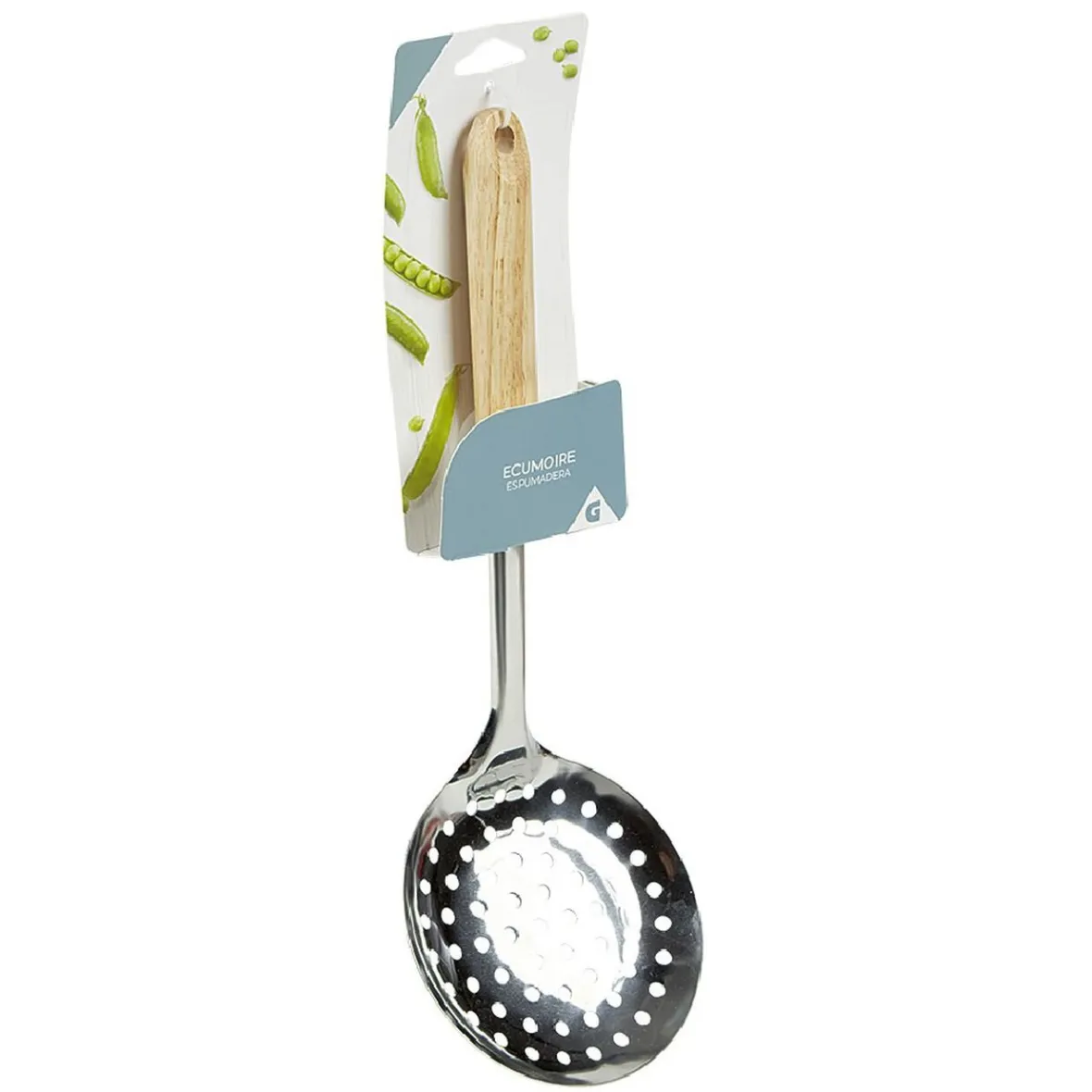 Gifi Préparation Culinaire^Écumoire en inox avec manche en bois