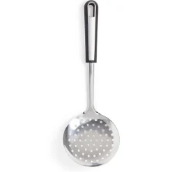 Gifi Préparation Culinaire^Écumoire en inox avec manche en plastique noir L.35cm