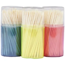 Gifi Préparation Culinaire^Cure dents tonneau jaune vert rouge x3
