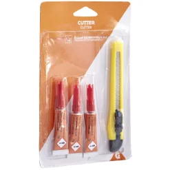 Cutter + colle ultra forte x 3^Gifi Outlet