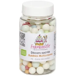 Gifi Préparation Culinaire^Décor bulle multicolore en sucre 70 g