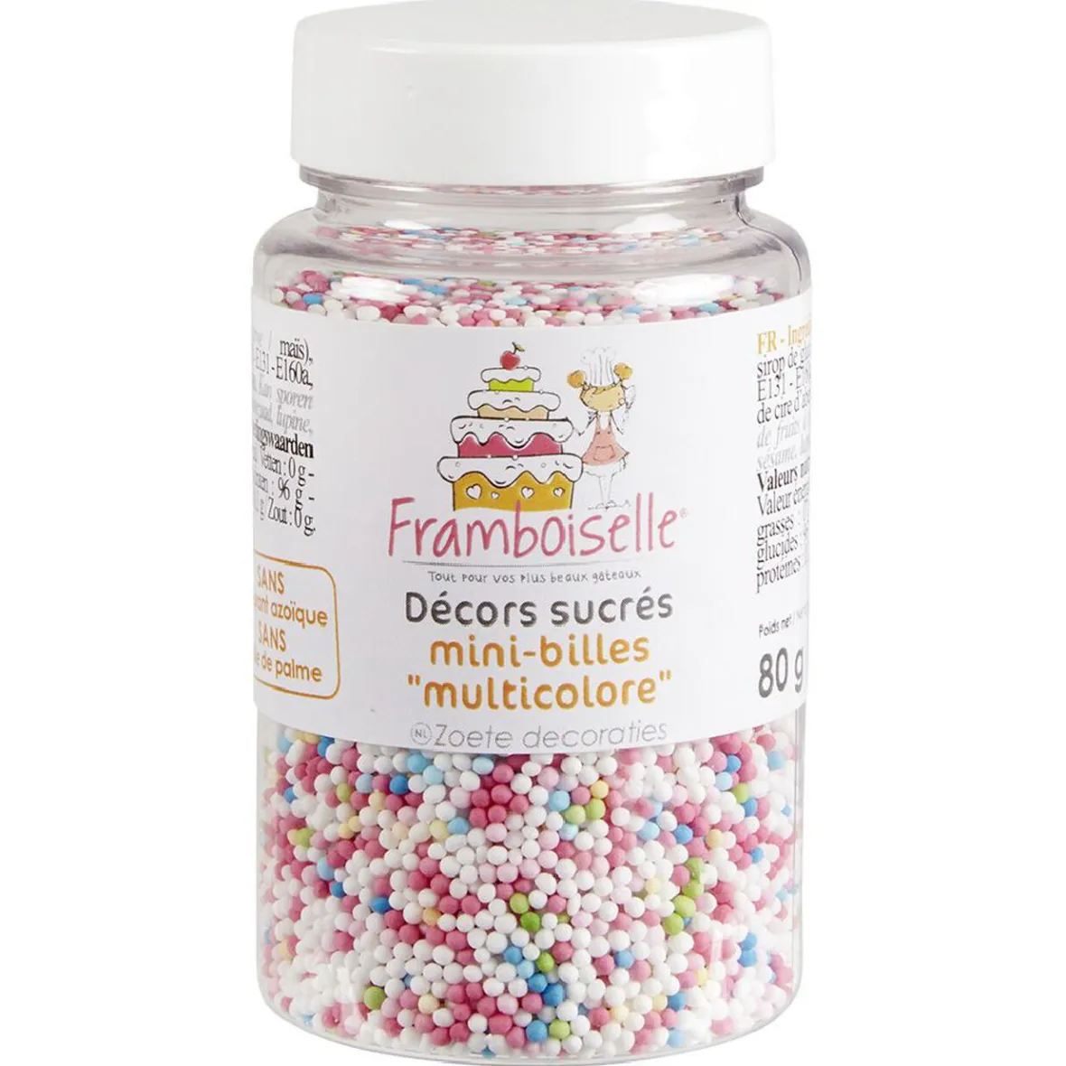 Gifi Préparation Culinaire^Décor sucré mini billes multicolores