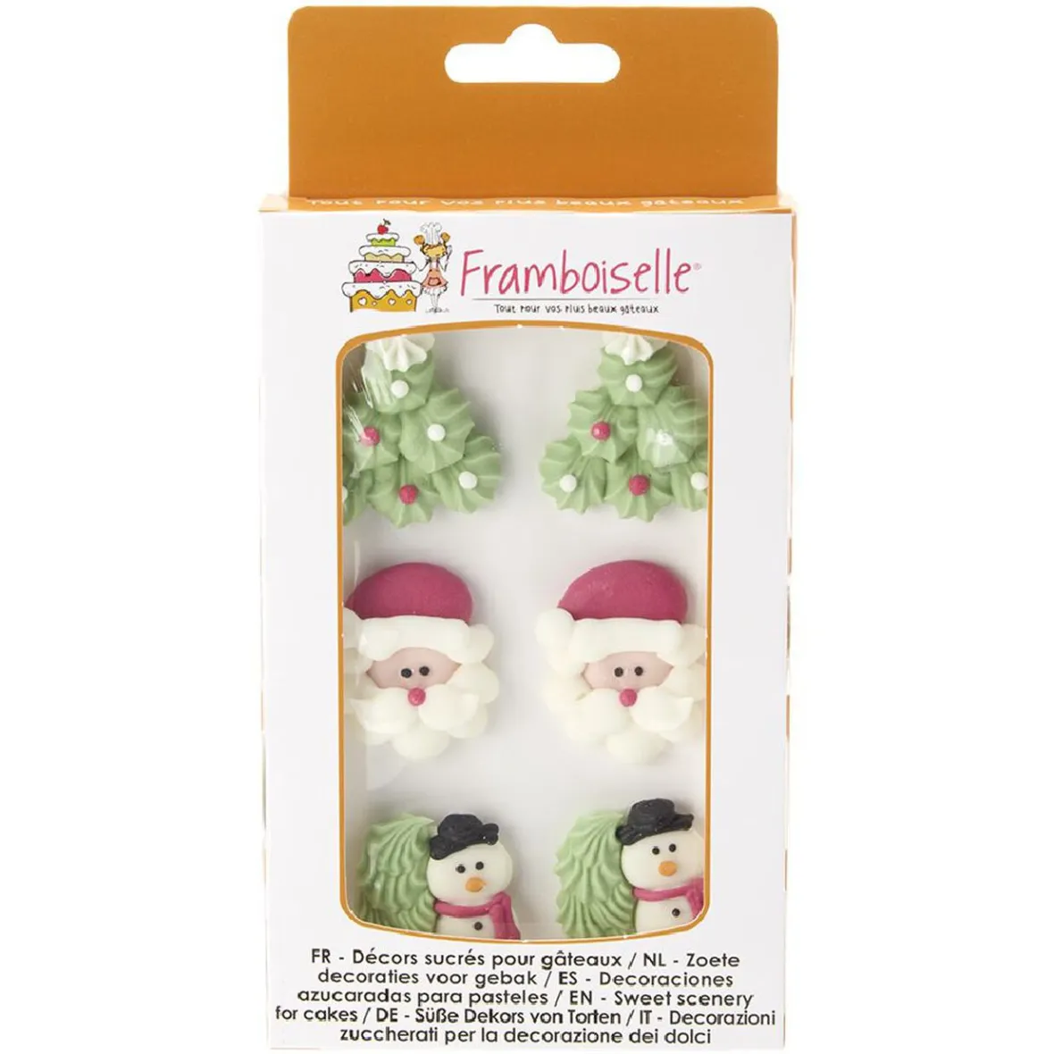 Gifi Préparation Culinaire^Décor sucré pour gâteau de Noël x6