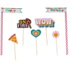 Gifi Préparation Culinaire^Décoration gâteau anniversaire pique thème candy x7