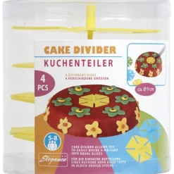 Gifi Préparation Culinaire^Découpe gâteau 5-8 parts x4