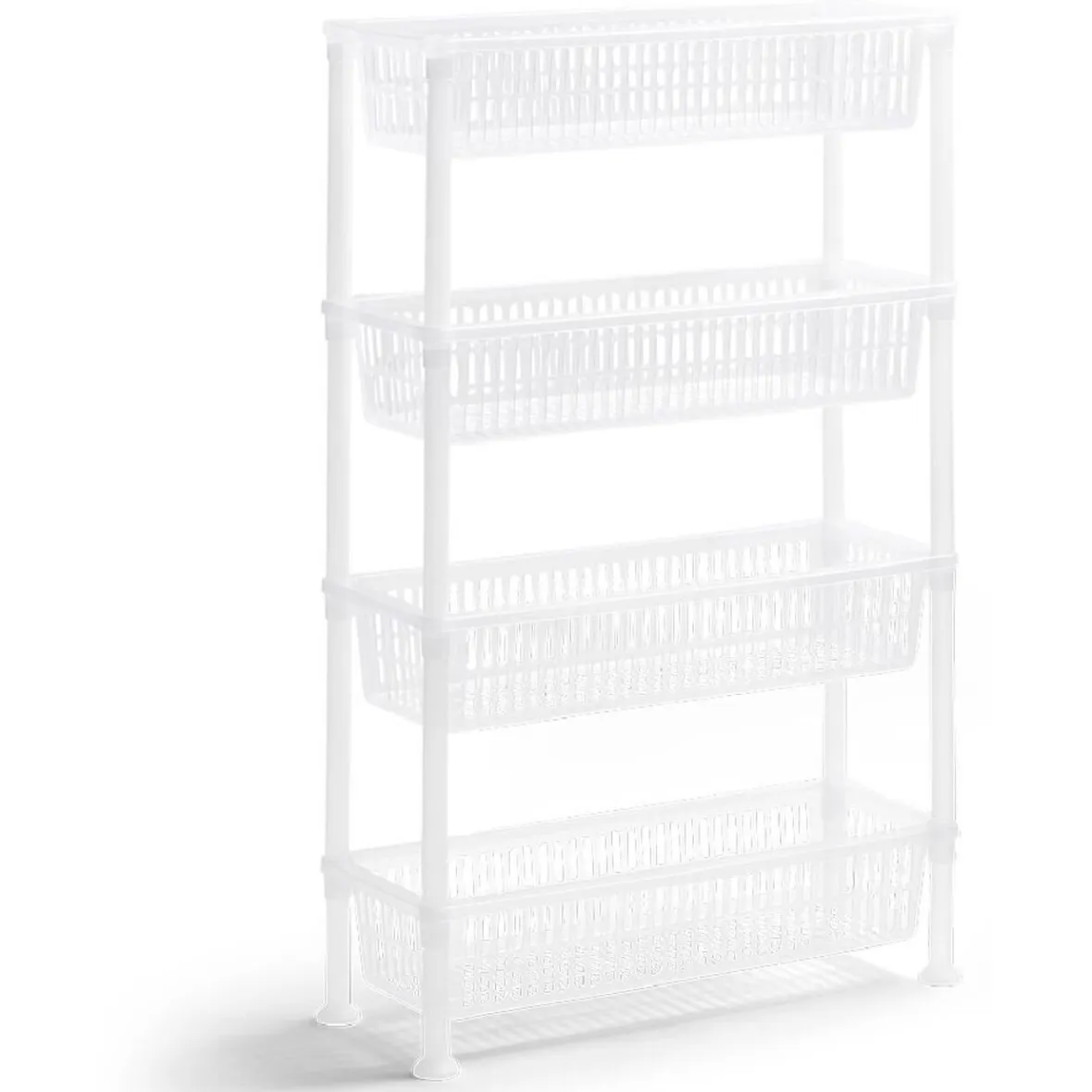Gifi Rangement De Cuisine^Desserte 4 niveaux plastique transparent 50x19,5xH82cm