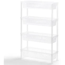 Gifi Rangement De Cuisine^Desserte 4 niveaux plastique transparent 50x19,5xH82cm