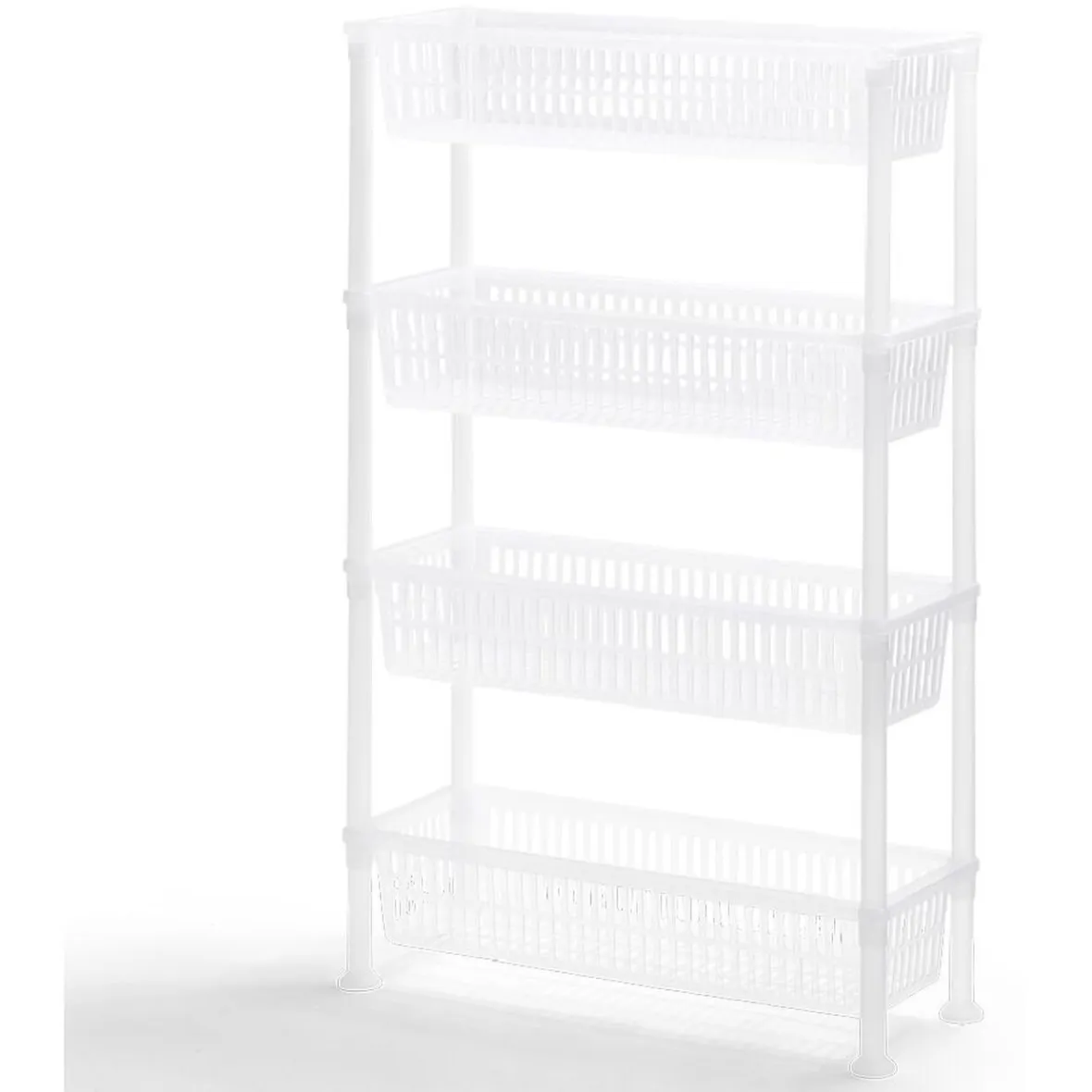 Gifi Rangement De Cuisine^Desserte 4 niveaux plastique transparent 50x19,5xH82cm