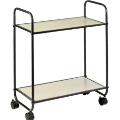 Gifi Rangement De Cuisine^Desserte style industriel sur roulettes naturel et noir