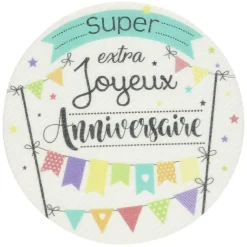 Gifi Préparation Culinaire^Disque azyme motif joyeux anniversaire 20 g