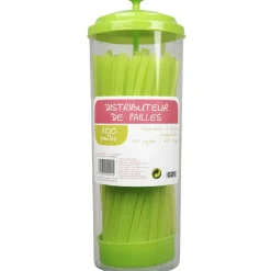 Gifi Préparation Culinaire^Distributeur de pailles vertes
