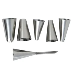 Gifi Préparation Culinaire^Douilles à pâtisserie Cuisilux en inox x6