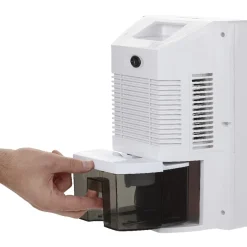 Déshumidificateur d'air Homday blanc et noir^Gifi Outlet