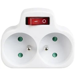 Duplite 2x16A avec interrupteur^Gifi New