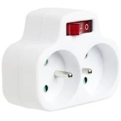 Duplite 2x16A avec interrupteur^Gifi New