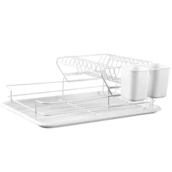 Gifi Rangement De Cuisine^Egouttoir à vaisselle blanc 2 niveaux