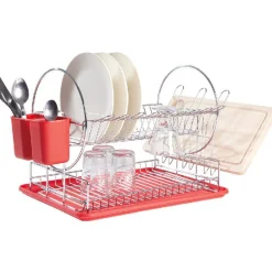 Gifi Rangement De Cuisine^Egouttoir à vaisselle rouge