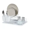 Gifi Rangement De Cuisine^Egouttoir blanc métal avec plateau plastique