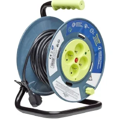 Enrouleur compact 15m 4 prises^Gifi Online