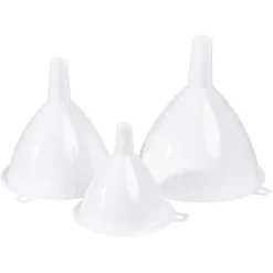 Gifi Préparation Culinaire^Entonnoir en plastique blanc x3