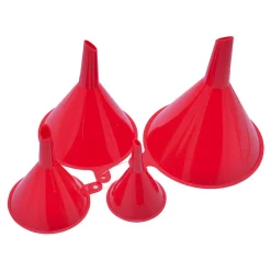 Gifi Préparation Culinaire^Entonnoir en plastique rouge - Lot de 4