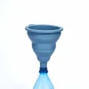 Gifi Préparation Culinaire^Entonnoir pliable rétractable en silicone bleu