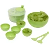 Gifi Préparation Culinaire^Essoreuse à salade avec couverts et saladier plastique vert