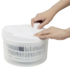 Gifi Préparation Culinaire^Essoreuse à salade plastique blanc 4,5l