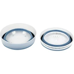 Gifi Préparation Culinaire^Essoreuse à salade rétractable 3,5 L bleu et blanc