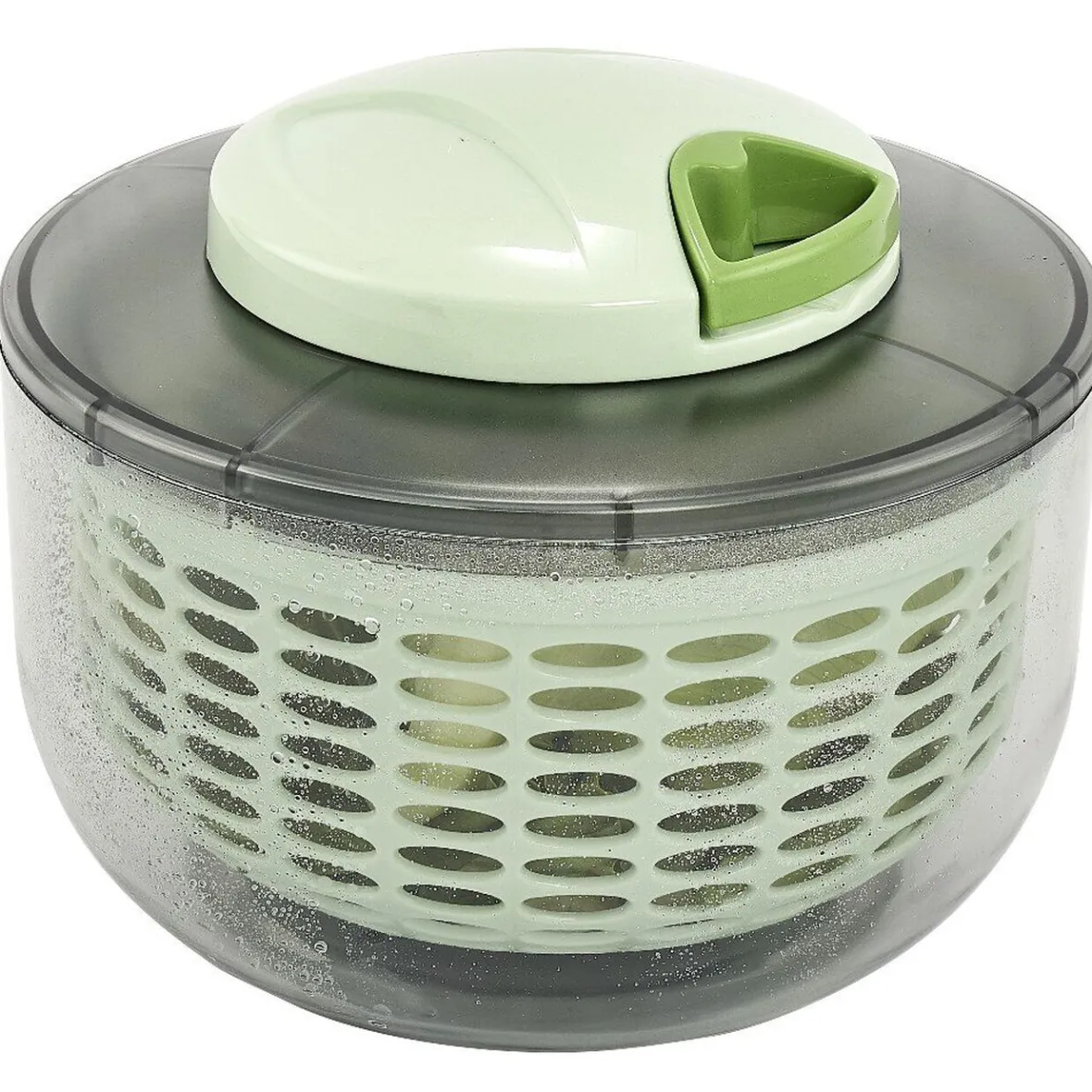 Gifi Préparation Culinaire^Essoreuse 3en1 hachoir et bol transparent et vert