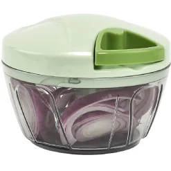 Gifi Préparation Culinaire^Essoreuse 3en1 hachoir et bol transparent et vert