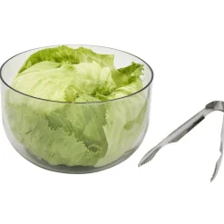 Gifi Préparation Culinaire^Essoreuse 3en1 hachoir et bol transparent et vert