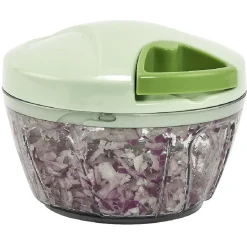 Gifi Préparation Culinaire^Essoreuse 3en1 hachoir et bol transparent et vert