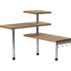 Gifi Rangement De Cuisine^Etagère d'angle modulable en bambou