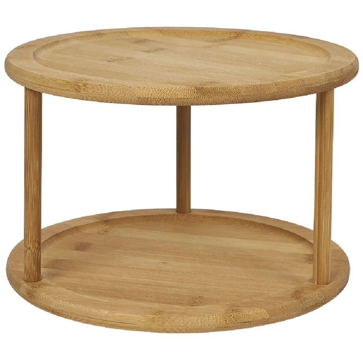 Gifi Rangement De Cuisine^Etagère de cuisine ronde rotative 2 niveaux